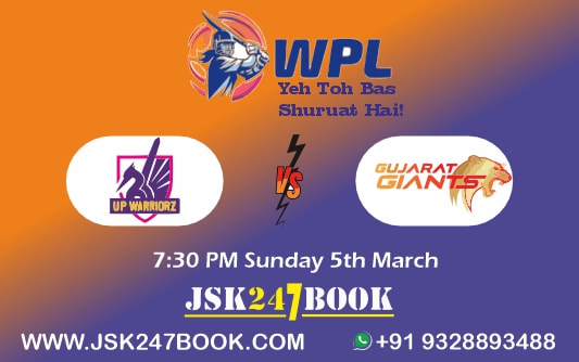 Cricket Betting Tips And Match Prediction For UP Warriorz vs Gujarat Giants 3rd Match Tips With Online Betting Tips Cbtf Cricket-Free Cricket Tips-Match Tips-Jsk Tips