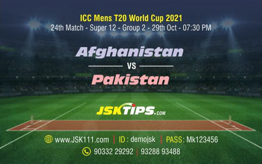 Cricket Betting Tips And Match Prediction For Afghanistan vs Pakistan 24th Match Super 12 Group 2 Tips With Online Betting Tips Cbtf Cricket-Free Cricket Tips-Match Tips-Jsk Tips
