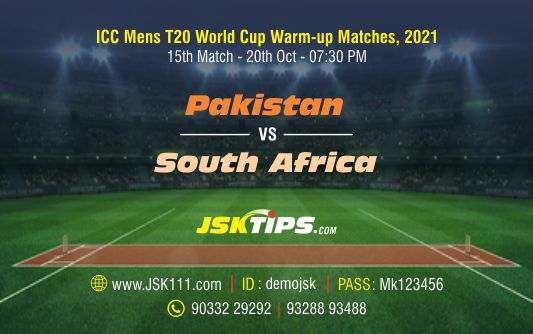 Cricket Betting Tips And Match Prediction ForPakistan vs South Africa 15th Match Tips With Online Betting Tips Cbtf Cricket-Free Cricket Tips-Match Tips-Jsk Tips