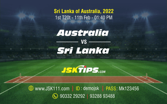 Cricket Betting Tips And Match Prediction For Australia vs Sri Lanka 1st T20I Tips With Online Betting Tips Cbtf Cricket-Free Cricket Tips-Match Tips-Jsk Tips