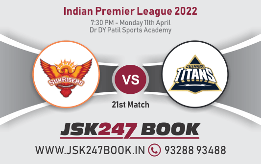 Cricket Betting Tips And Match Prediction For Sunrisers Hyderabad vs Gujarat Titans 21st Match Tips With Online Betting Tips Cbtf Cricket-Free Cricket Tips-Match Tips-Jsk Tips